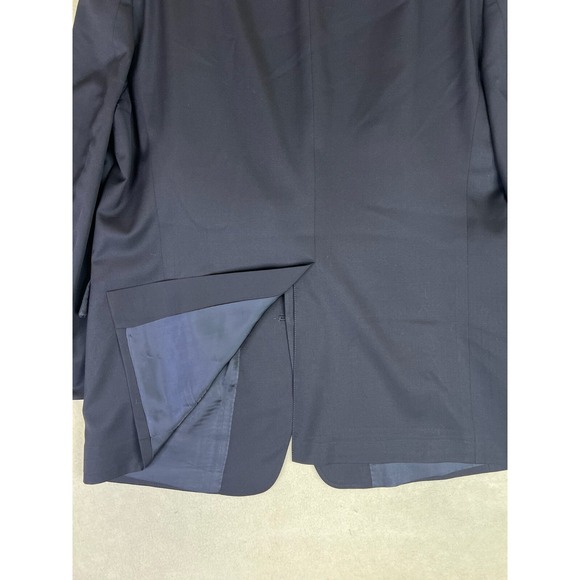 Hart Schaffner Marx Gold Trumpeter Blazer Men's 46R Navy Blue 2 Button Wool - Picture 5 of 16